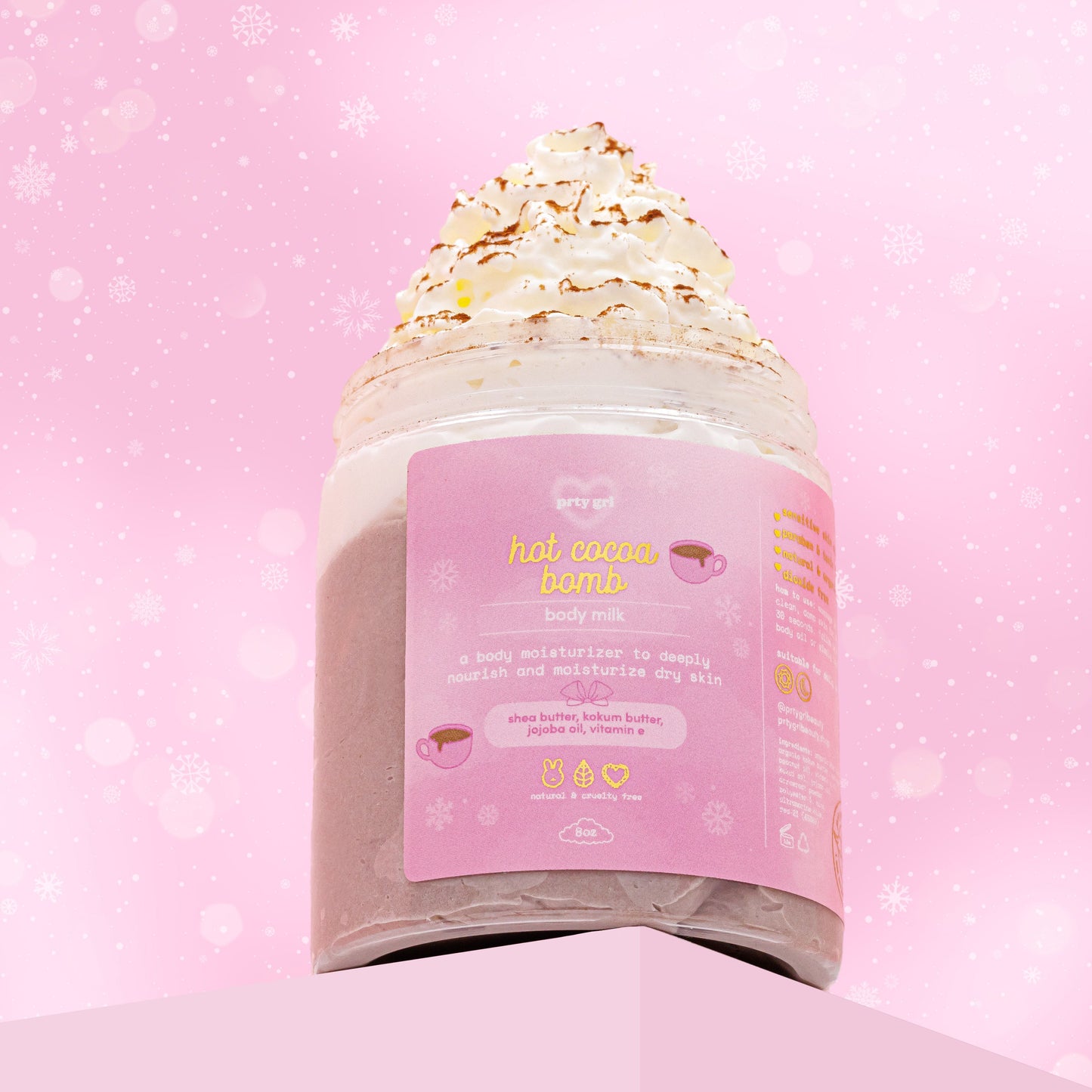 hot cocoa bomb body milk