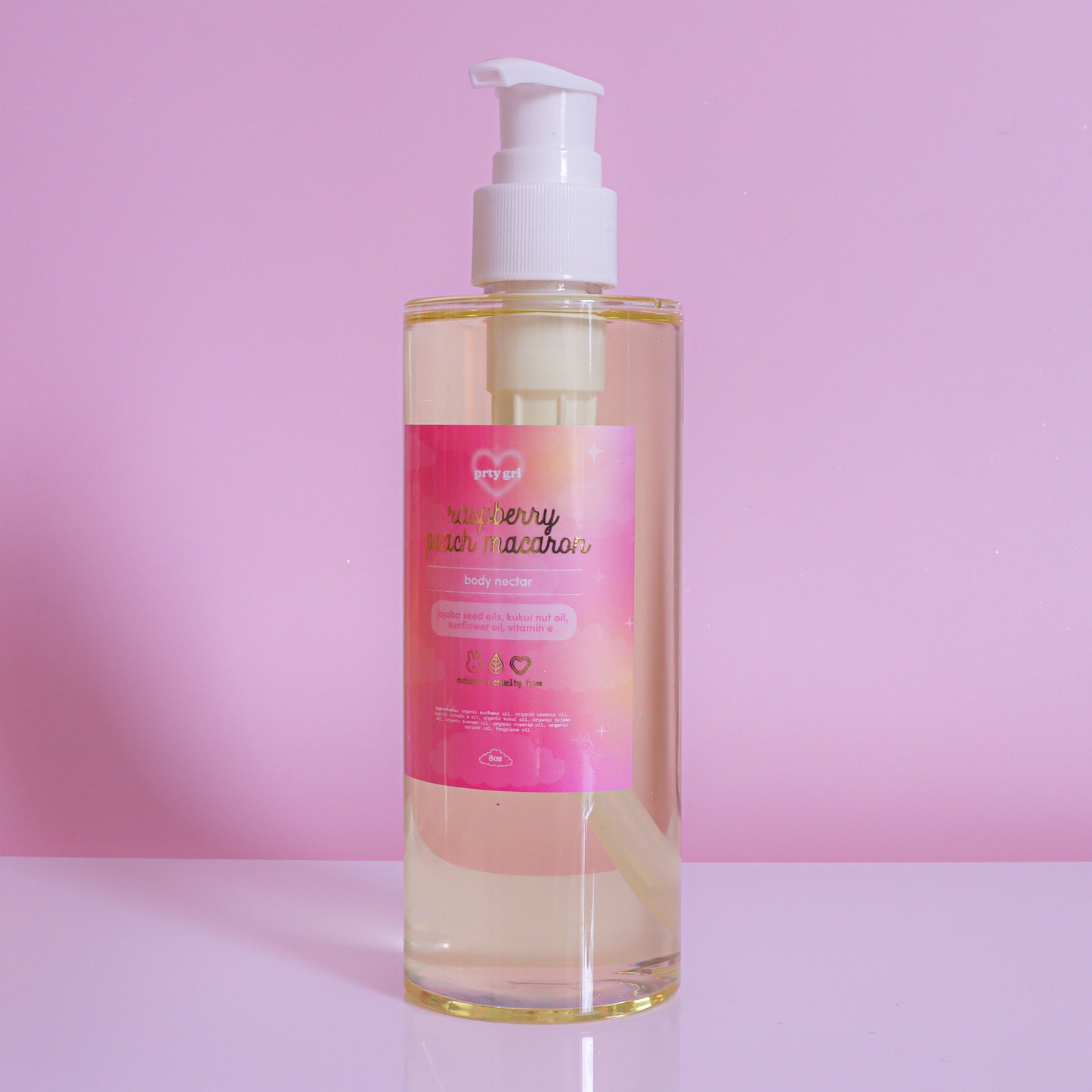 raspberry peach macaron body nectar
