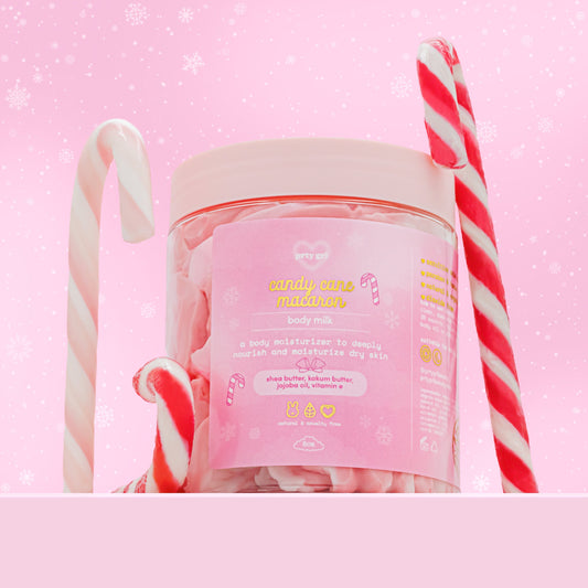 candy cane macaron body milk