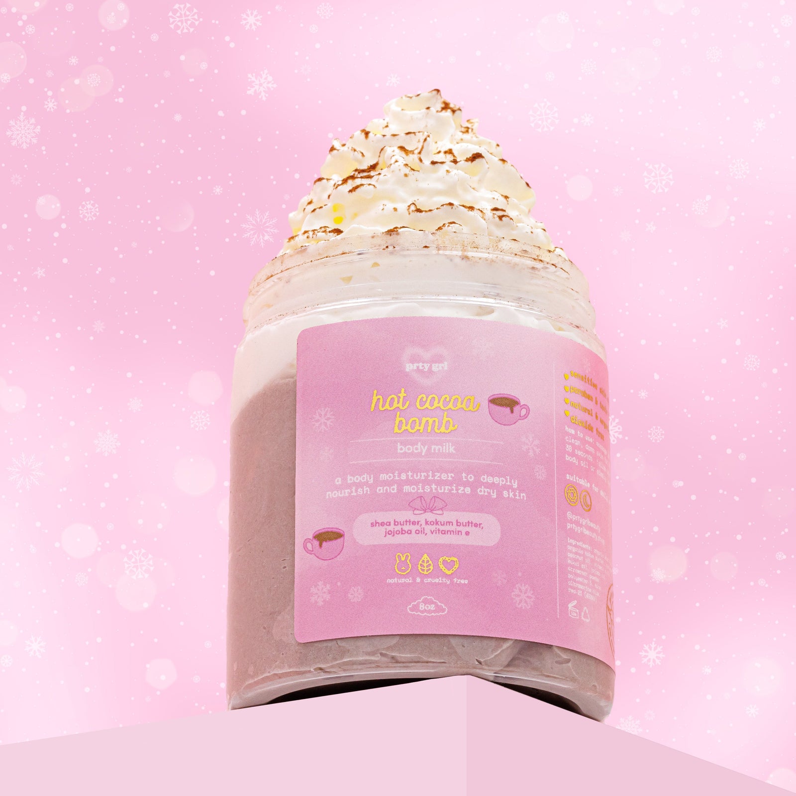 hot cocoa bomb body milk